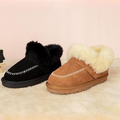 China Custom Classic Winter Round Top 100 Fur Australia Warm Genuine Leather Sheepskin Boots Snow Ankle Coating Wool For Women Pink Fashion for sale