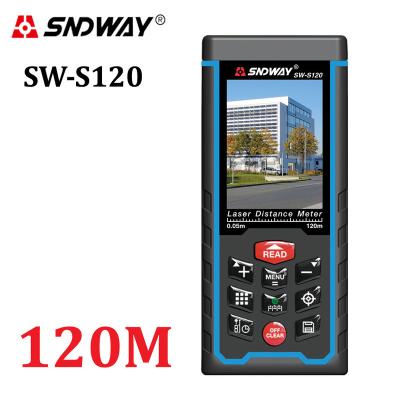 China With SW-S120 120m Camera Color Screen Camera Electronic Angle USB SNDWAY Distance Meter Mini Portable High Accuracy Laser Rangefinder for sale