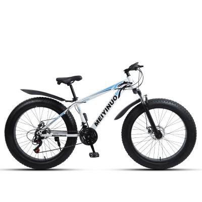 China Sandy beaches 4.0 tire mountain bike cheap adult mountain bike 26 inch variable speed steel 21 china wholesale for sale