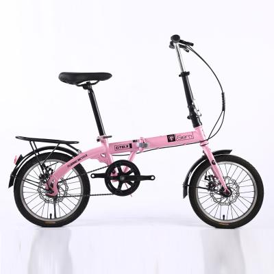 China New Designed High Carbon Bike Steel Frame 20 Inch Folding Bike 16inch Folding Bike for sale