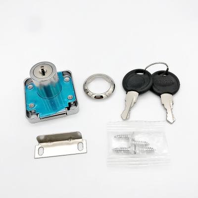 China Zinc Stainless Iron Cabinet Drawer Lock Easy Installation With Full Metal Key à venda