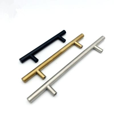 中国 Modern Kitchen Cabinet Handle Furniture Wardrobe Cabinet T-Shaped Stainless Steel Handles 販売のため