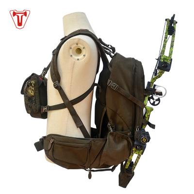 China Design Waterproof Free Outdoor Duty Gear With Rain Cover Gun Bow Camouflage Hunting Backpack for sale