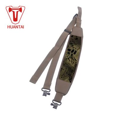 China Wholesale Polyester Rifle Shooting Hunting Air Sling Soft Belt Tactical Gun Belt, Adjustable Mesh Padded Military Tactical Gun Sling for sale