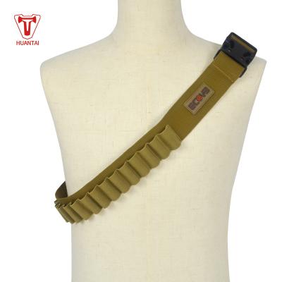 China HUANTAI OEM Shell Holder Belt Outdoor Hunting Waist Bag Bullet Size Adjustable Pockets Customized Size for sale