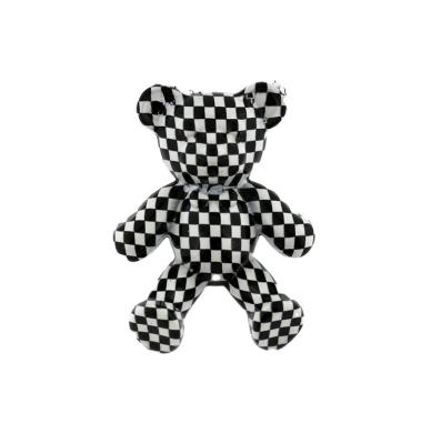 China 2022 Popular Plaid Bear Buckles And Shoe Accessories Jd8296 for sale