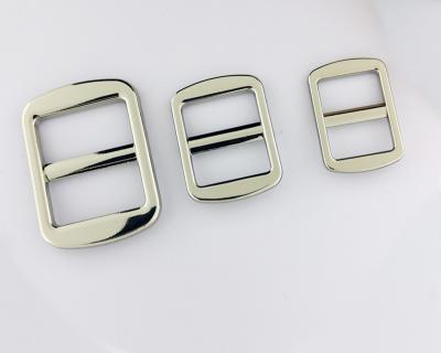 China Factory direct sales metal triglide ladder buckle metal square zinc alloy buckle for sale