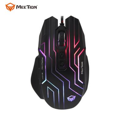 China Four DPI Transmission MEETION GM22 Mouse Led Lights Computer RGB USB Gaming Macro Optical DPI Gamer for sale