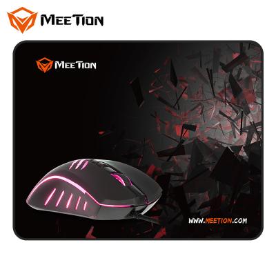 China MeeTion C011 New Product Waterproof New Product RGB USB Sensor Computer Gaming Optical Ergonomic Cable Mouse and Mouse Pad for sale