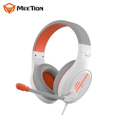 China UB MeeTion HP021 HI-FI Glowing 3.5mm Stereo Jack Led PC Computer Stereo Wired Gaming PC Gaming Earphone With Microphone for sale