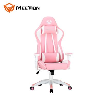 China Pink PC Gamer Chair (Height) MeeTion CHR16 Adjustable Chairsport Leather Single Gaming Gaming Desk For PC Game for sale