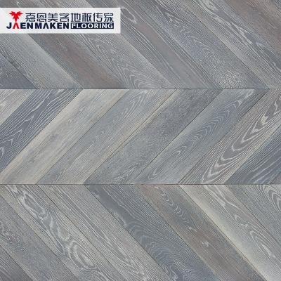 China JAENMAKEN Modern Chevron Oak Multi Layer Engineered Wood Flooring Premium for sale