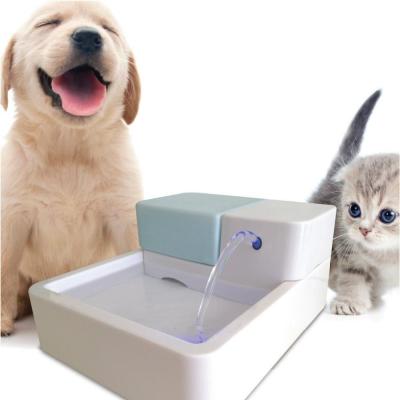 China Plug Electric Automatic Pet Waterfall Feeder Dog Cat Water Dispenser Auto Pet Drinking Bow for sale