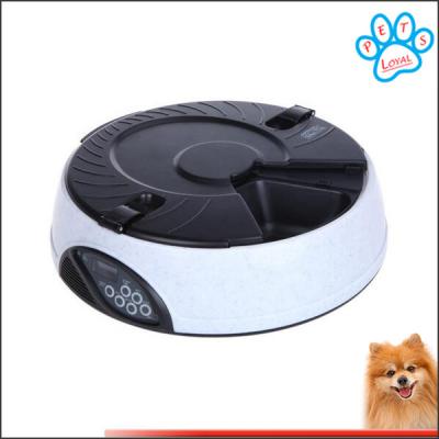 China 6 Meal LCD Digital timer dog feeder Dispenser Bowls with Recorder China factory for sale