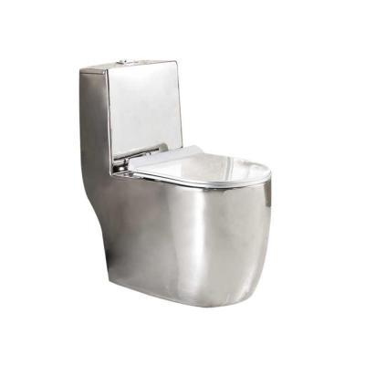 China Double-flush China toilet factory high grade ceramic porcelain house and western Dubai hot sale supplies toilet construction silver plated toilets for sale