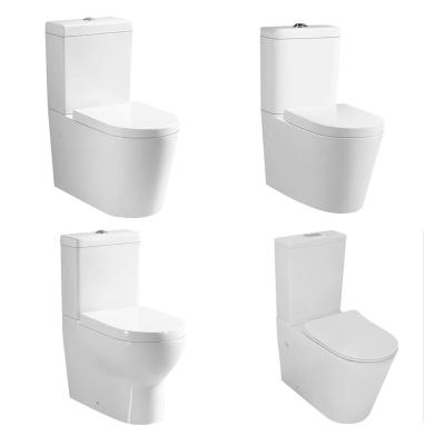 China Double-flow Closestool Horizontal Arrangement And Bottom Platoon Type Porcelain Ceramic Toilet With Closestool Tank Ware Sanitary Toilets for sale