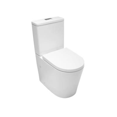 China Chaozhou Rimless Two Piece Toiletries Africa Middle East Sell Toilet Bowl Modern Hot White Color Washdown Sanitary for sale