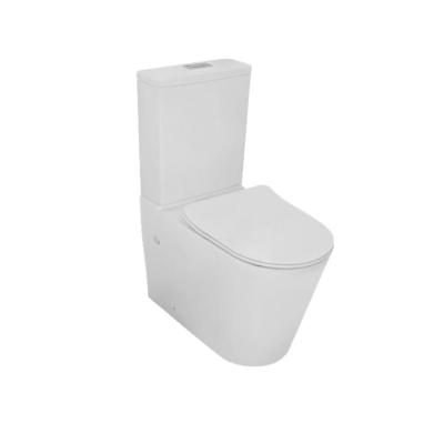 China Africa Sale Bathroom Items Rimless Two Piece Toilet Wholesale Ceramic Flush White Color Toilet Bowl Modern Hot Washdown Sanitary Ware for sale