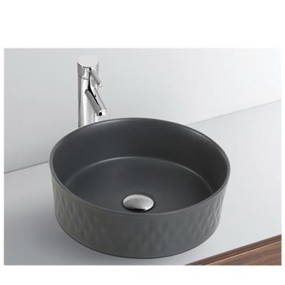 China 360mm Square Sanitary Ware Showroom Eco - Friendly Bathroom Sinks Saudi Arabian Color Price Ceramic Wash Basin for sale