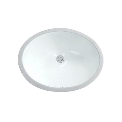 China Modern Ceramic Basin Fashion Design Under Mount Ceramic Sink White Oval Down No Tap Hole Cheap Price Wash Basin Hot Sale For Bathroom for sale