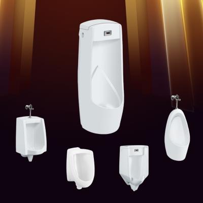 China Automatic Operation Bathroom Smart Sense Ceramic Urinal Standing Floor / Wall Hung Urinal For Male for sale