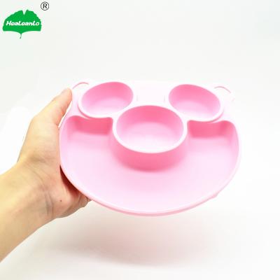 China 2022 Cute Newest Design Silicone Pig Shape Food Feeding Divided Mat For Kids And Toddlers Fits Most Highchair Trays for sale