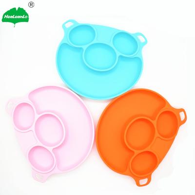 China 2022 Sustainable Newest Design Silicone Pig Shape Resistant Seat Mat For Kids, Children, Toddlers, Babies Highchair Feeding Tray for sale