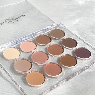 China Waterproof OEM No Logo Long Lasting High Quality Pigmented Vagan Cheap Makeup Custom Eyeshadow Palette for sale