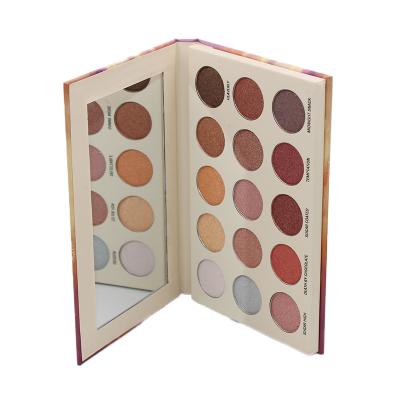 China Cosmetics Private Label Matte Makeup Cosmetic Eye Shadow 15 Color Shimmer Waterproof Eyeshadow Palette for sale