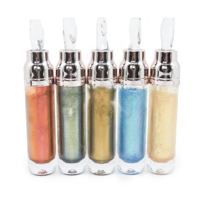 China Waterproof Plump Glitter Lip Gloss Private Label Shimmer Liquid Honey Lip Gloss Pigment Honey for Moist Lips for sale