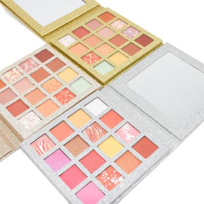 China Mini Eyeshadow Palette 16 Color Makeup Powder Palette Waterproof Chrome Eye Shadow Cosmetics for sale