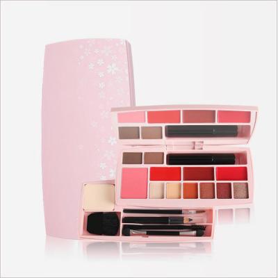 China Waterproof complex face powder makeup make your own matte lip gloss blush organic eyeshadow palette palette for sale