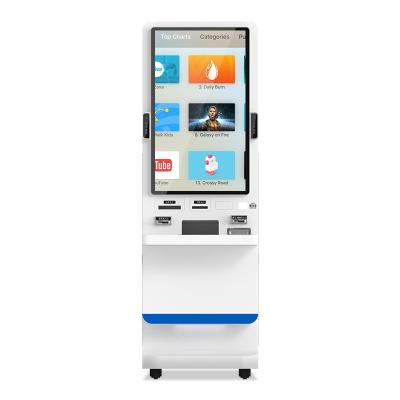 China 23.6 Inch Xvideos Chinese Self Payment Order Service Indoor Self Order Kiosk With Bill Acceptor for sale