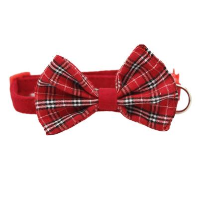 China Original Velvet Adjustable Bow Pet Cat Collar Design Pet Cat And Padded Decorative Dog Collar for sale