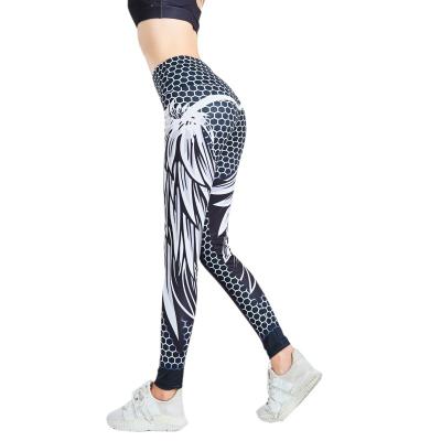 China EU USA Fashion Women Sportswear Gaiters Custom Logo Sweat-Wicking Sexy Butt Lift Printed Yoga Pants With Fitness Pants for sale