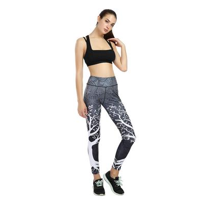 China Other Creative Ladies Stretch Gradient Printed Sweatpants Walking Exercise Gym Yoga Jogging Tights for sale