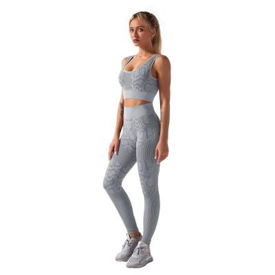 China 2022 New Arrivals Antibacterial Sports Activewear Woman Seamless Gym Fitness Yoga Sets For Women Sportswear Fitness And Yoga Wear Yoga Pants for sale