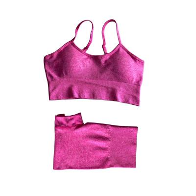 China Viable Wholesale Colored Fitness Clothing Yoga Legging Comfortable Wear Shirts Sets for sale