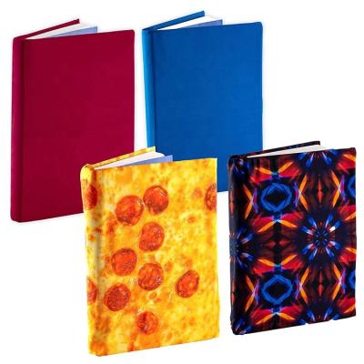 China Many Styles for Choosing High Quality Stretchable Velvet Softcover Book Cover Custom Printing Book Cover for sale