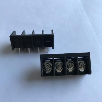 China PA66 XINKE 8.25mm 300V 30A Pitch 4way PCB Black Barrier Terminal Block Terminal Block For Extended Power HB825-8.25MM for sale