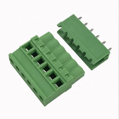 China Vertical Pluggable PA66 5.08MM TB Pitch PCB XK2EDGKB-5.08 2EDGV-5.08 Straight Male & Female Straight Pin Connector For One Set for sale