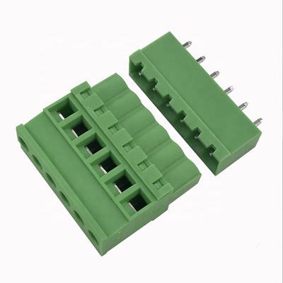 China High Quality Electrical Plug-in Type 180 Degree XK2EDGKB-5.08 2EDGVC Female Straight Pin Terminal Block PA66 5.08mm for sale