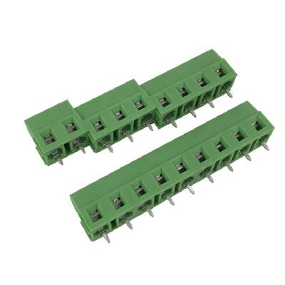 China PA66 7.62mm pitch screw terminal block connector for pcb mount can be spliced ​​with 2pin 3pin 4pin contact XK128-7.62MM for sale