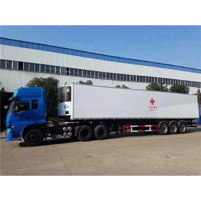 China China Truck Trailer Factory Supply 80M3 Freezer Van Truck Trailer 40ft Refrigerated Trailer For Sale In Ghana for sale