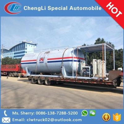 China Factory direct sale 50m3 truck trailer cooking gas skid LPG refilling station mobile LPG skid station for sale in Africa for sale