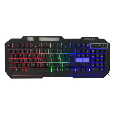 China Cheap Plug and Play Mechanical Blue Switch Wired Tabletop Computer Gaming Keyboard RGB Gaming Keyboard for sale