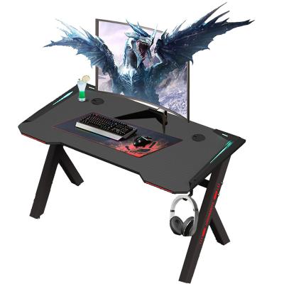 China Black Convertible Student Computer Desk Packing Lightweight PC Gaming Table PC Gaming Laptop Home Office Computer Table with Earphone Hook for sale