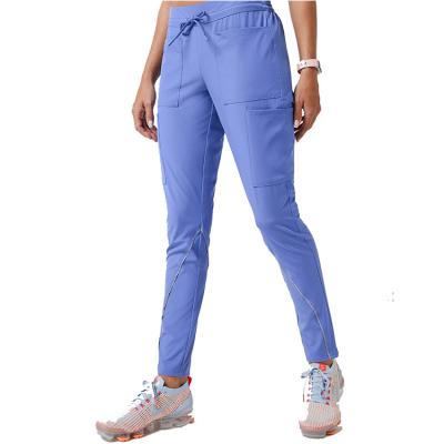 China Comfortable/Breathable/Not Shrink High Quality Hospital Medical Black Nurse Women Joggers Staff Care Heather Work Uniform Pants for sale