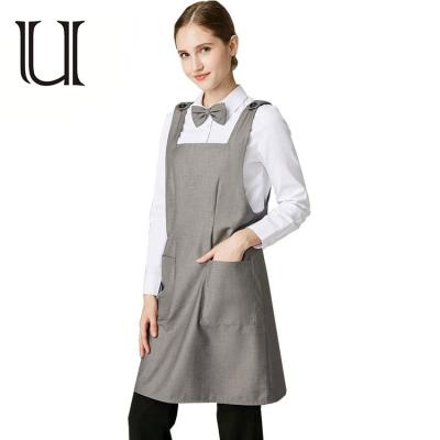 China Restaurant/Hotel & Wholesale New Style Restaurant Waiter Long Sleeve Uniform With Apron And Hat for sale