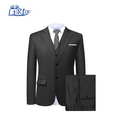 China Anti-Shrink Men's Slim Fit Suit Blazer Tux Vest Jacket And Pants 3-Piece Suit Set for sale